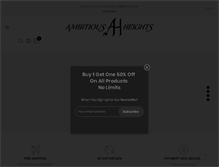 Tablet Screenshot of ambitiousheights.com